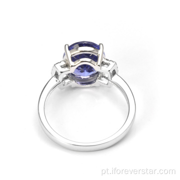 Tanzanite Ring Ring Valor 925 jóias de prata